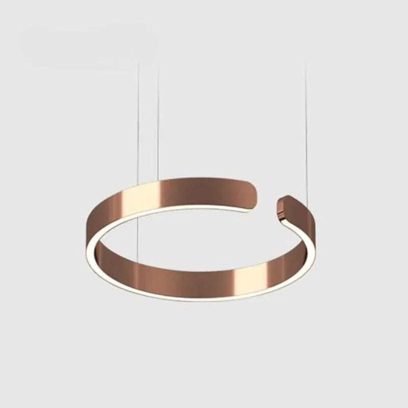 Arisha Luxury Minimalist LED Ring Pendant Light - Lamp Outdoor
