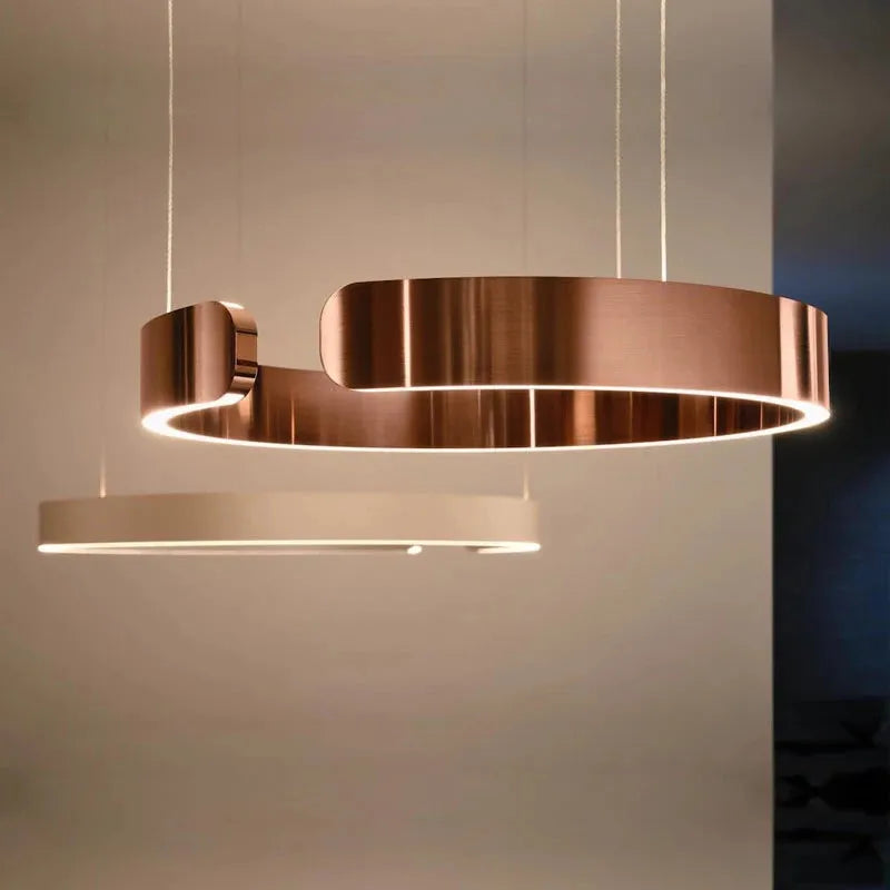 Arisha Luxury Minimalist LED Ring Pendant Light - Lamp Outdoor