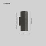 Ray Minimalist Square LED Outdoor Wall Lamp Cement Garden Corridor Balcony - Lamp Outdoor