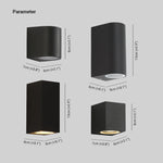 Ray Minimalist Metal Square Outdoor Wall Lamp - Lamp Outdoor