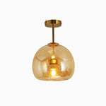Rhea Glass Semi-Flush Mount Ceiling Light/Pendant Light - Lamp Outdoor