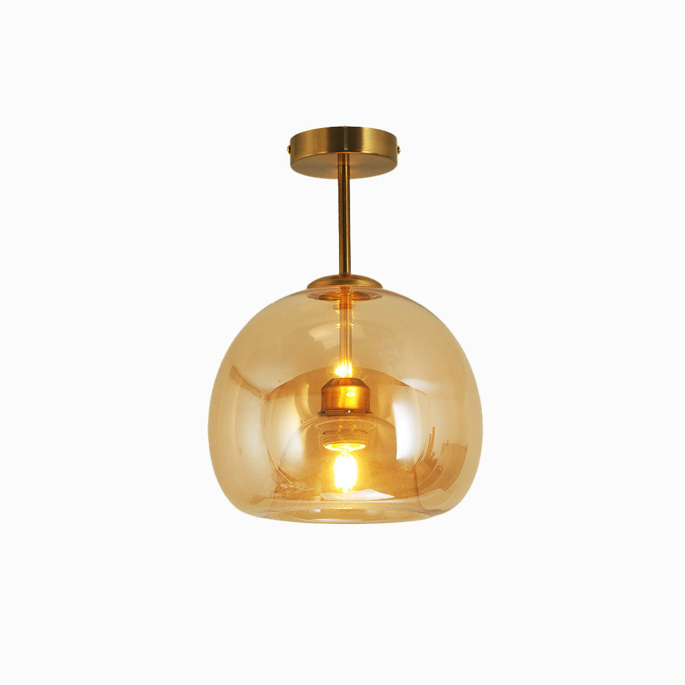 Rhea Glass Semi-Flush Mount Ceiling Light/Pendant Light - Lamp Outdoor