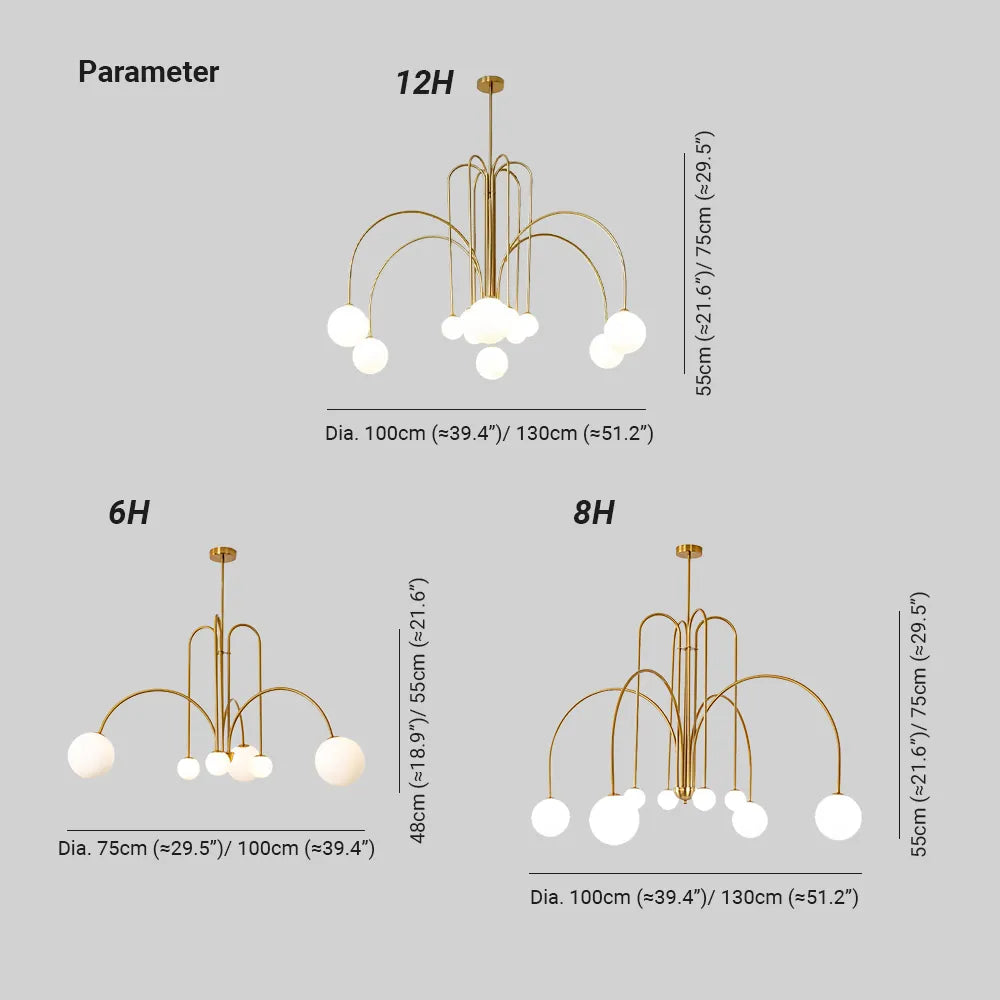 Monica Pendant Light Double Layer Glass Bubble - Lamp Outdoor