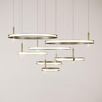 Aurora Chandelier Ring Layered Minimalist - Lamp Outdoor