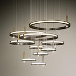 Aurora Chandelier Ring Layered Minimalist - Lamp Outdoor