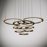 Aurora Chandelier Ring Layered Minimalist - Lamp Outdoor