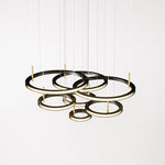 Aurora Chandelier Ring Layered Minimalist - Lamp Outdoor
