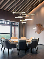 Aurora Chandelier Ring Layered Minimalist - Lamp Outdoor