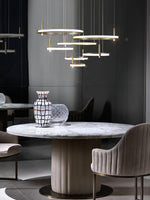 Aurora Chandelier Ring Layered Minimalist - Lamp Outdoor