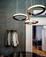 Aurora Chandelier Ring Layered Minimalist - Lamp Outdoor