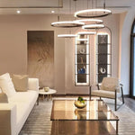 Aurora Chandelier Ring Layered Minimalist - Lamp Outdoor