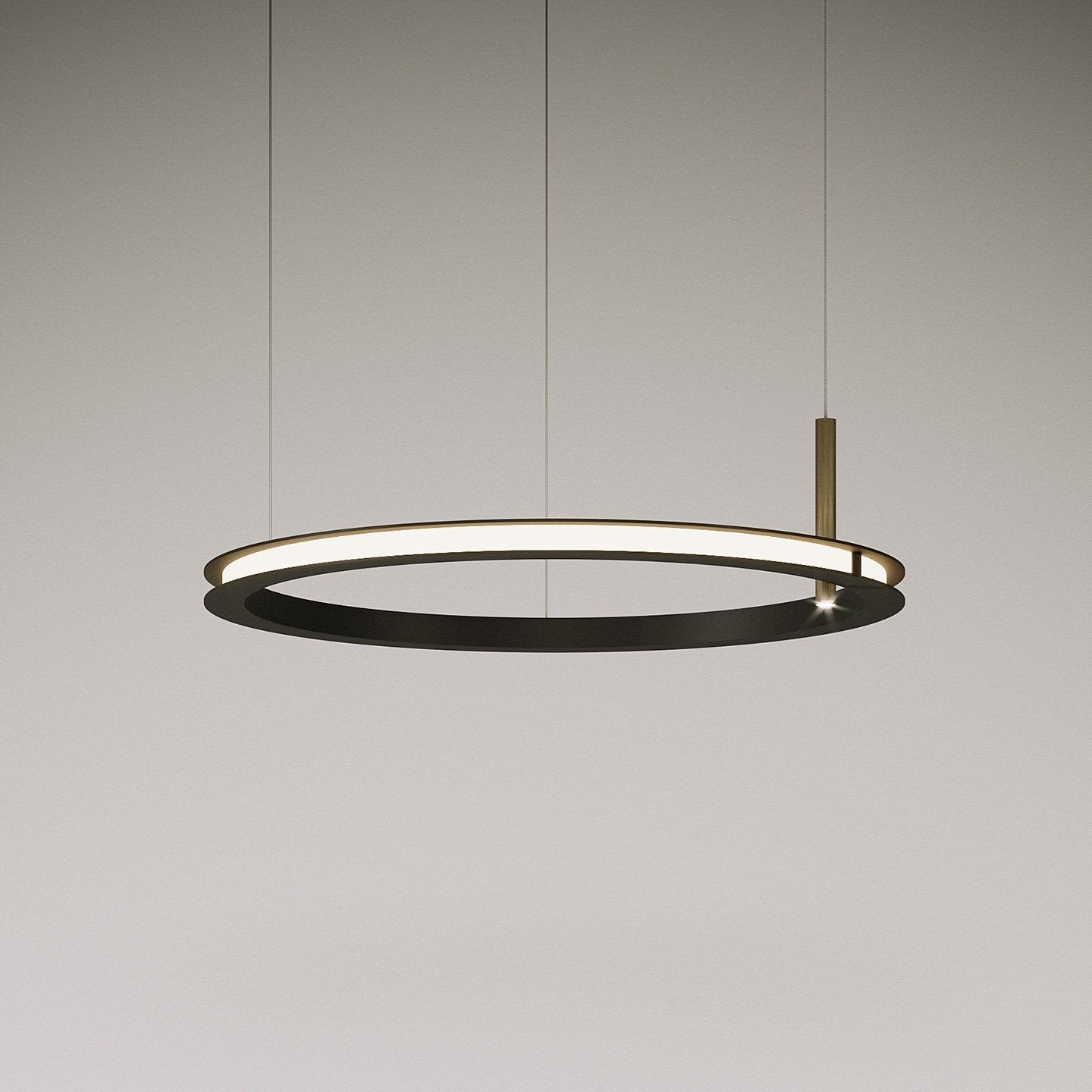 Aurora Chandelier Ring Layered Minimalist - Lamp Outdoor