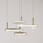 Aurora Chandelier Ring Layered Minimalist - Lamp Outdoor