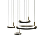 Aurora Chandelier Ring Layered Minimalist - Lamp Outdoor