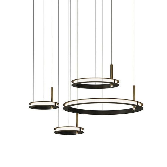 Aurora Chandelier Ring Layered Minimalist - Lamp Outdoor