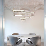 Aurora Chandelier Ring Layered Minimalist - Lamp Outdoor