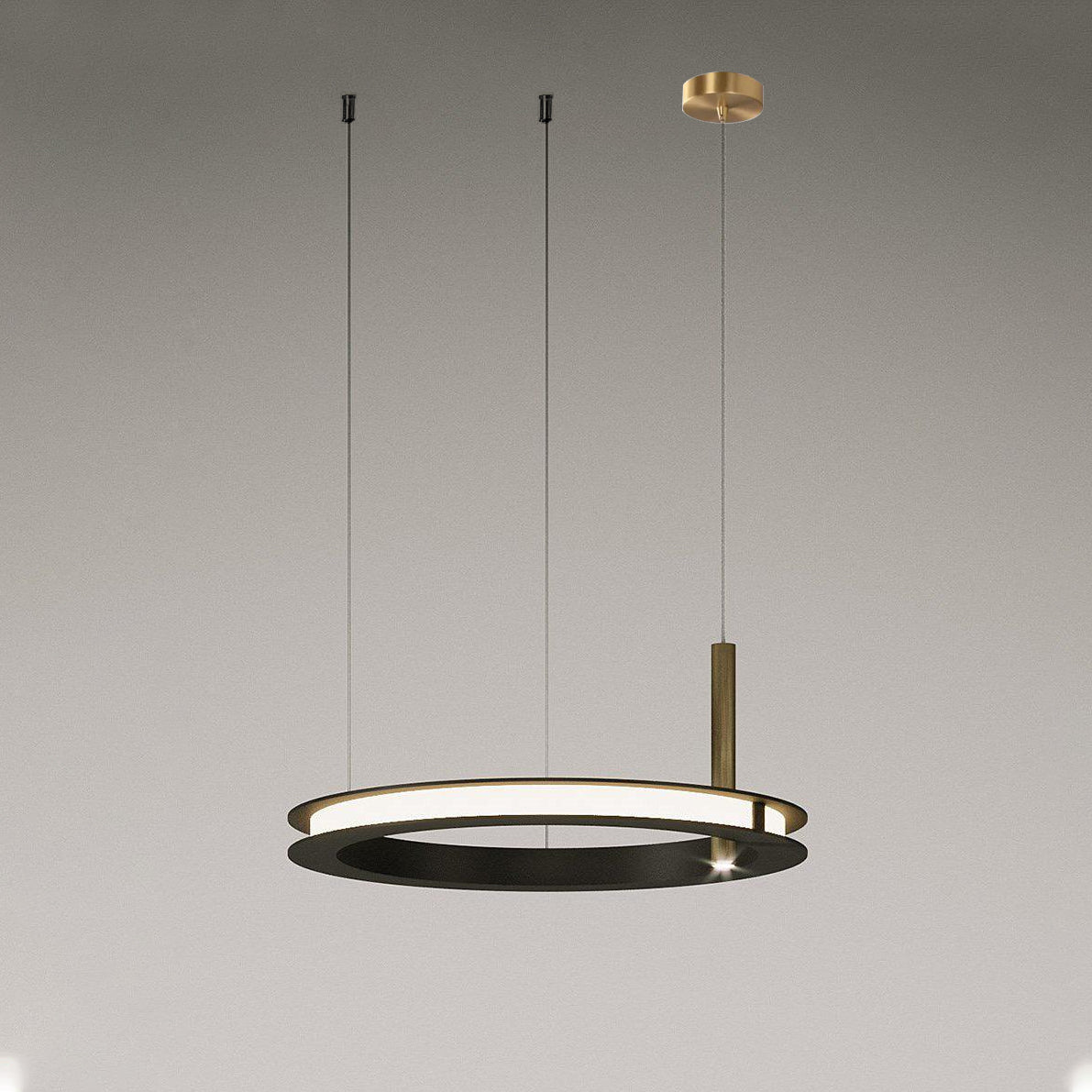 Aurora Chandelier Ring Layered Minimalist - Lamp Outdoor