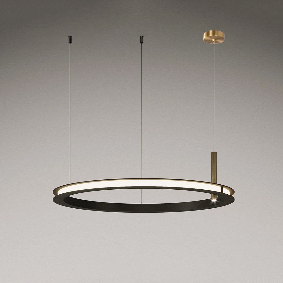 Aurora Chandelier Ring Layered Minimalist - Lamp Outdoor
