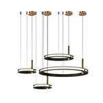 Aurora Chandelier Ring Layered Minimalist - Lamp Outdoor