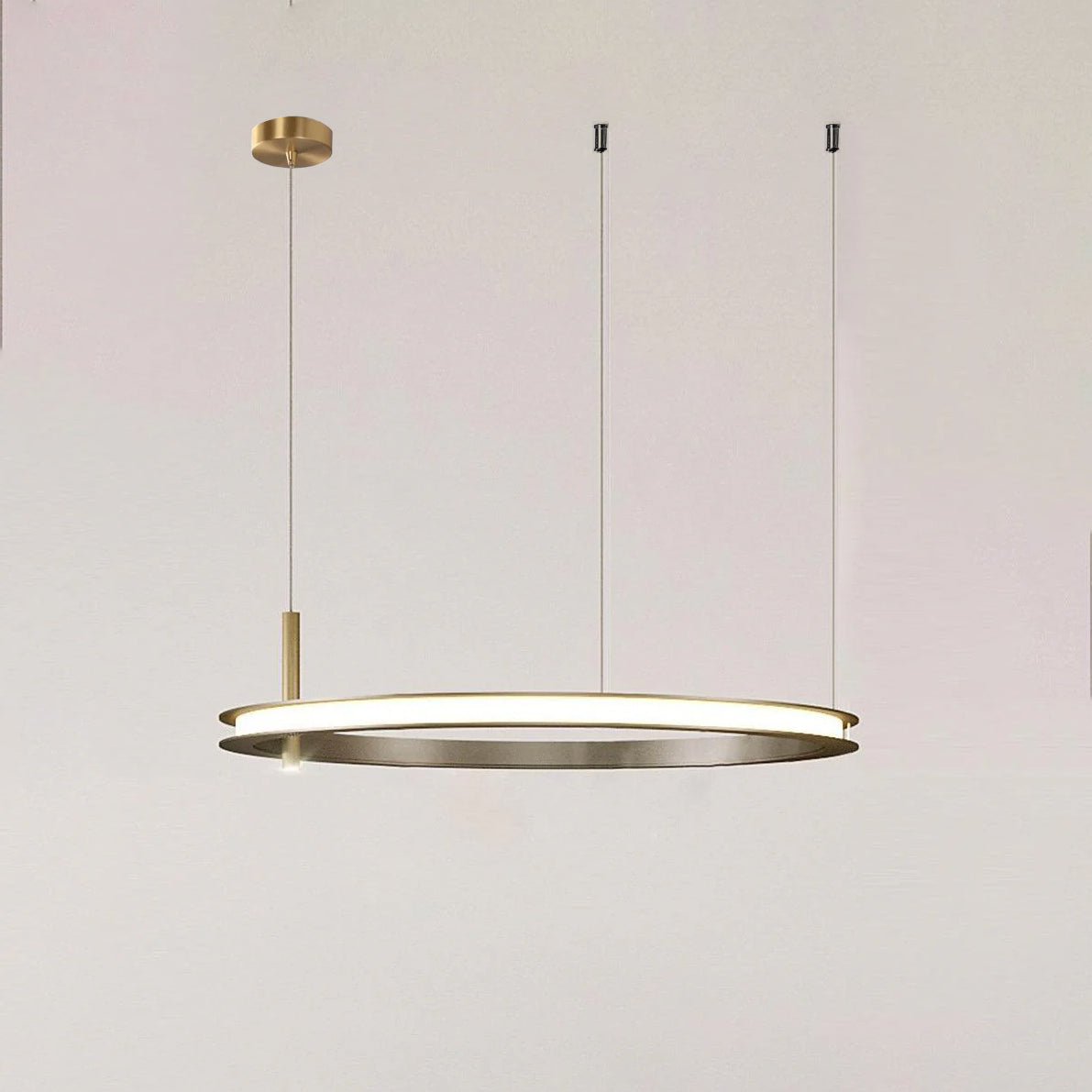 Aurora Chandelier Ring Layered Minimalist - Lamp Outdoor