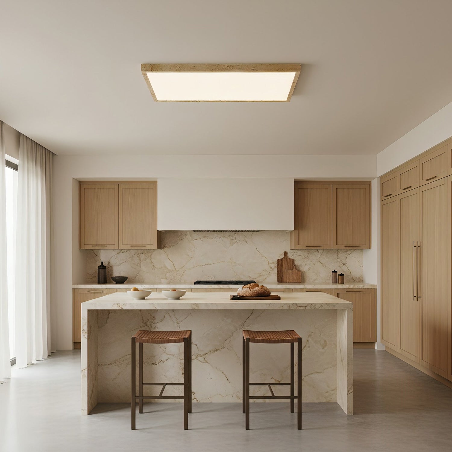 Lampy Wabi-Sabi Travertine Ceiling Light