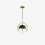 Cubo Modern Brass Pendant Lamp - Lamp Outdoor