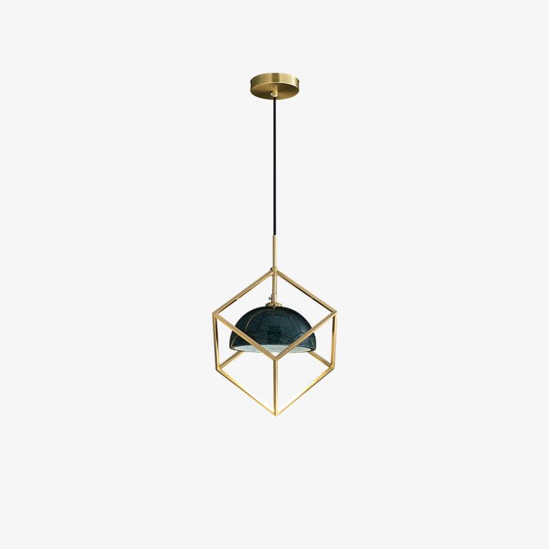 Cubo Modern Brass Pendant Lamp - Lamp Outdoor
