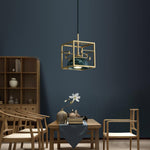 Cubo Modern Brass Pendant Lamp - Lamp Outdoor