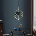 Cubo Modern Brass Pendant Lamp - Lamp Outdoor
