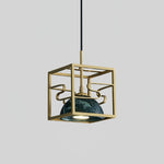 Cubo Modern Brass Pendant Lamp - Lamp Outdoor