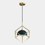 Cubo Modern Brass Pendant Lamp - Lamp Outdoor
