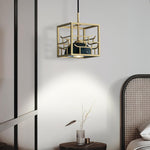Cubo Modern Brass Pendant Lamp - Lamp Outdoor