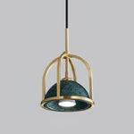 Cubo Modern Brass Pendant Lamp - Lamp Outdoor