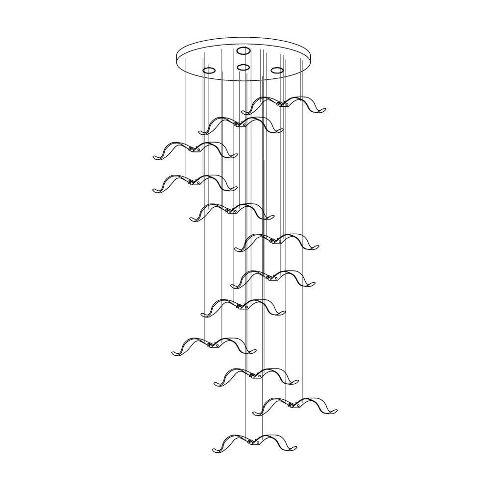 Acariel Luxury Large Seagull Glass Chandelier - Letslighting