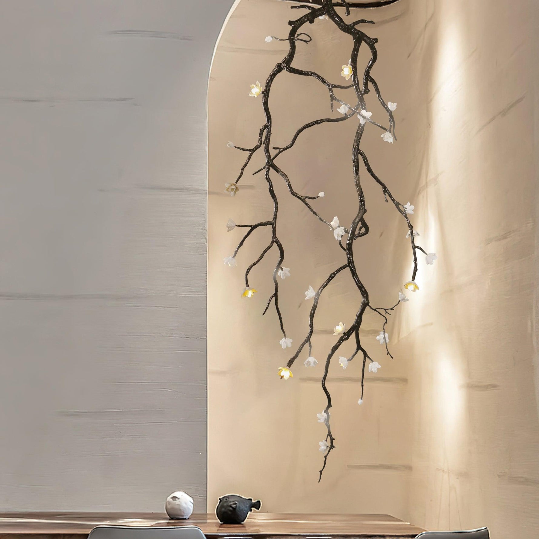 Large Long Branch Flower Chandelier - Lamp Outdoor