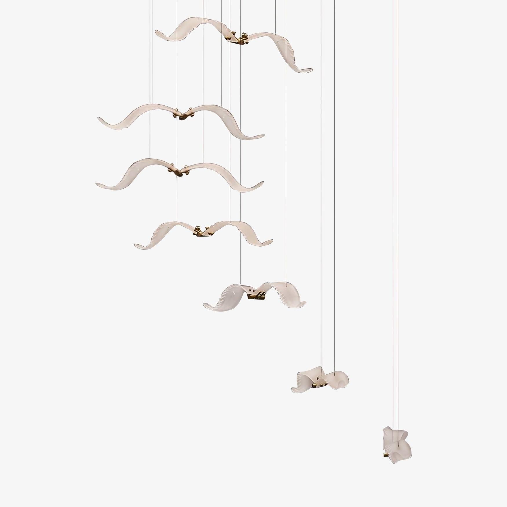 Acariel Luxury Large Seagull Glass Chandelier - Letslighting