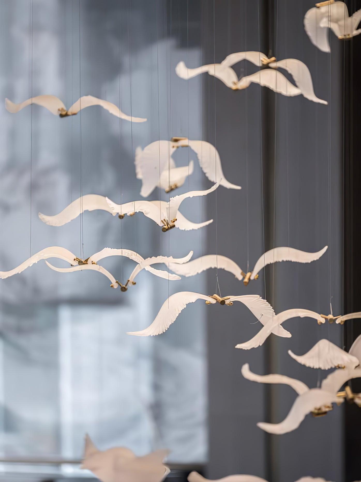Acariel Luxury Large Seagull Glass Chandelier - Letslighting