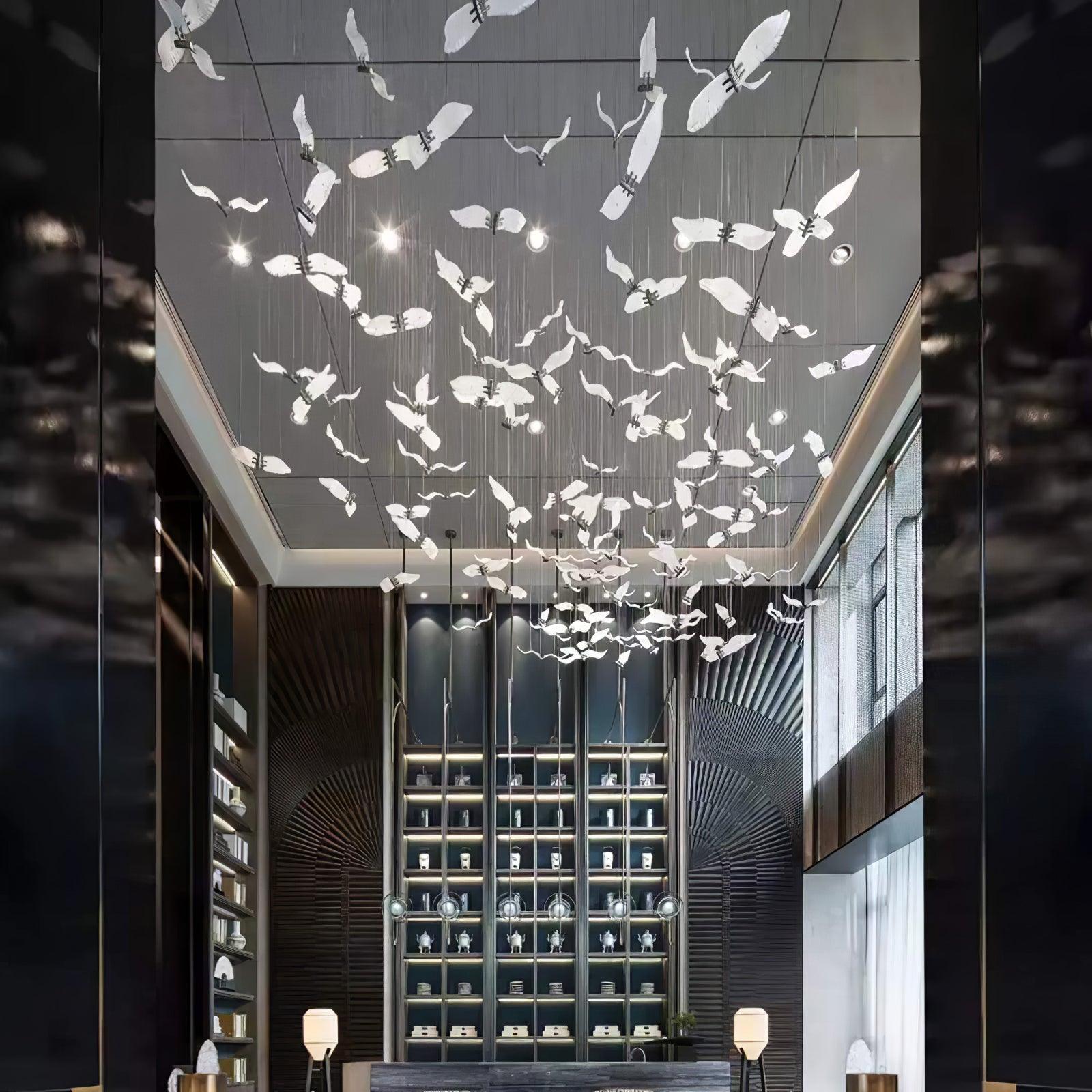 Acariel Luxury Large Seagull Glass Chandelier - Letslighting