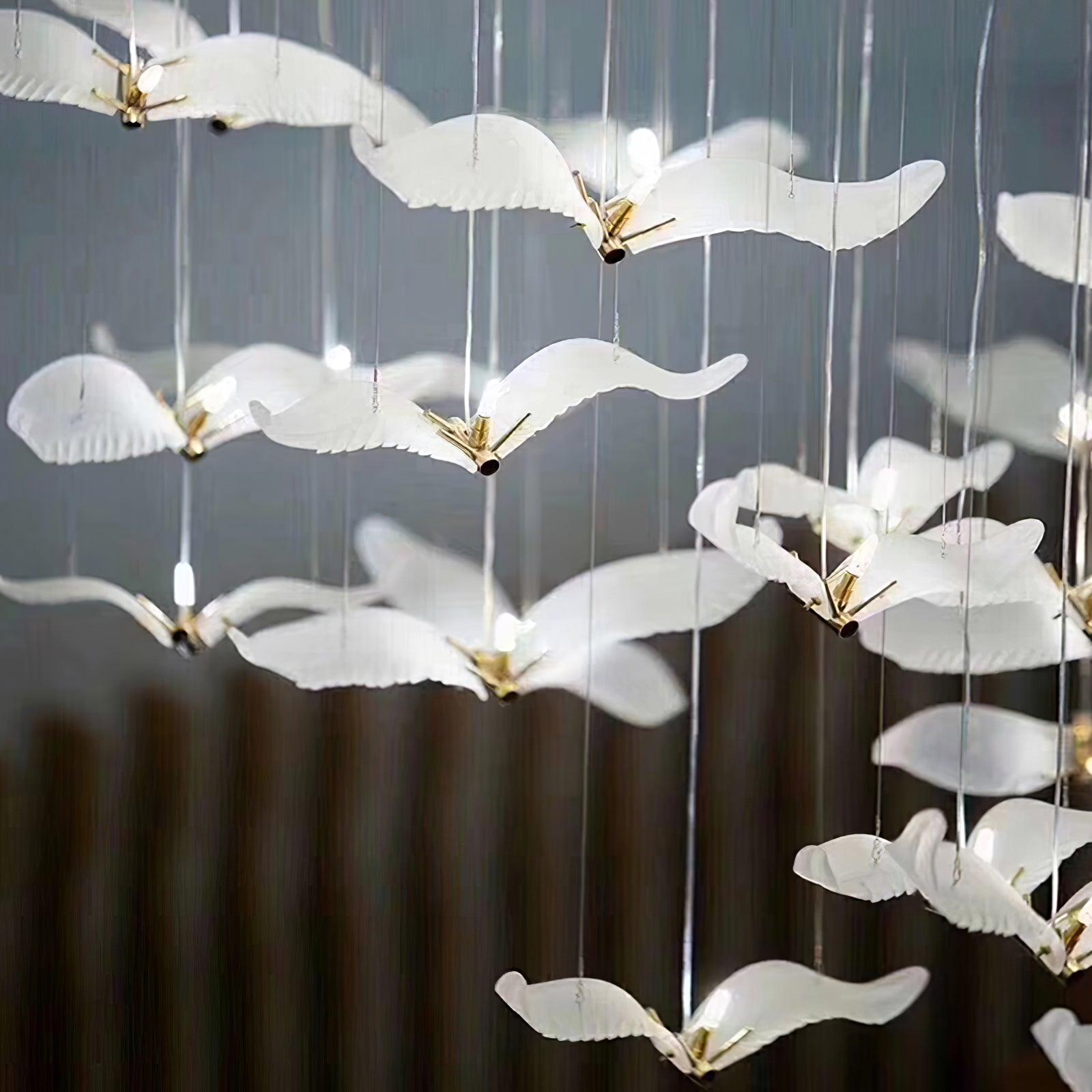 Acariel Luxury Large Seagull Glass Chandelier - Letslighting