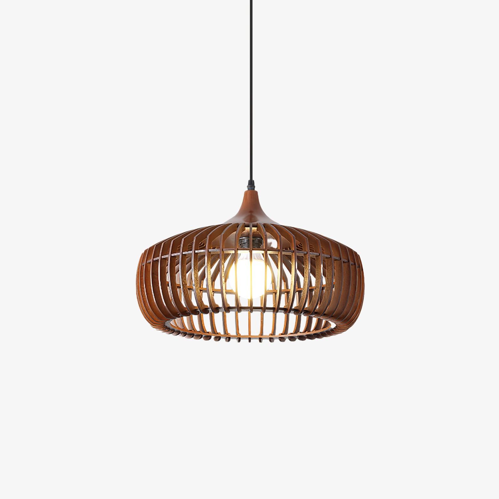 Lattice Nest Wooden Pendant Lamp - Lamp Outdoor