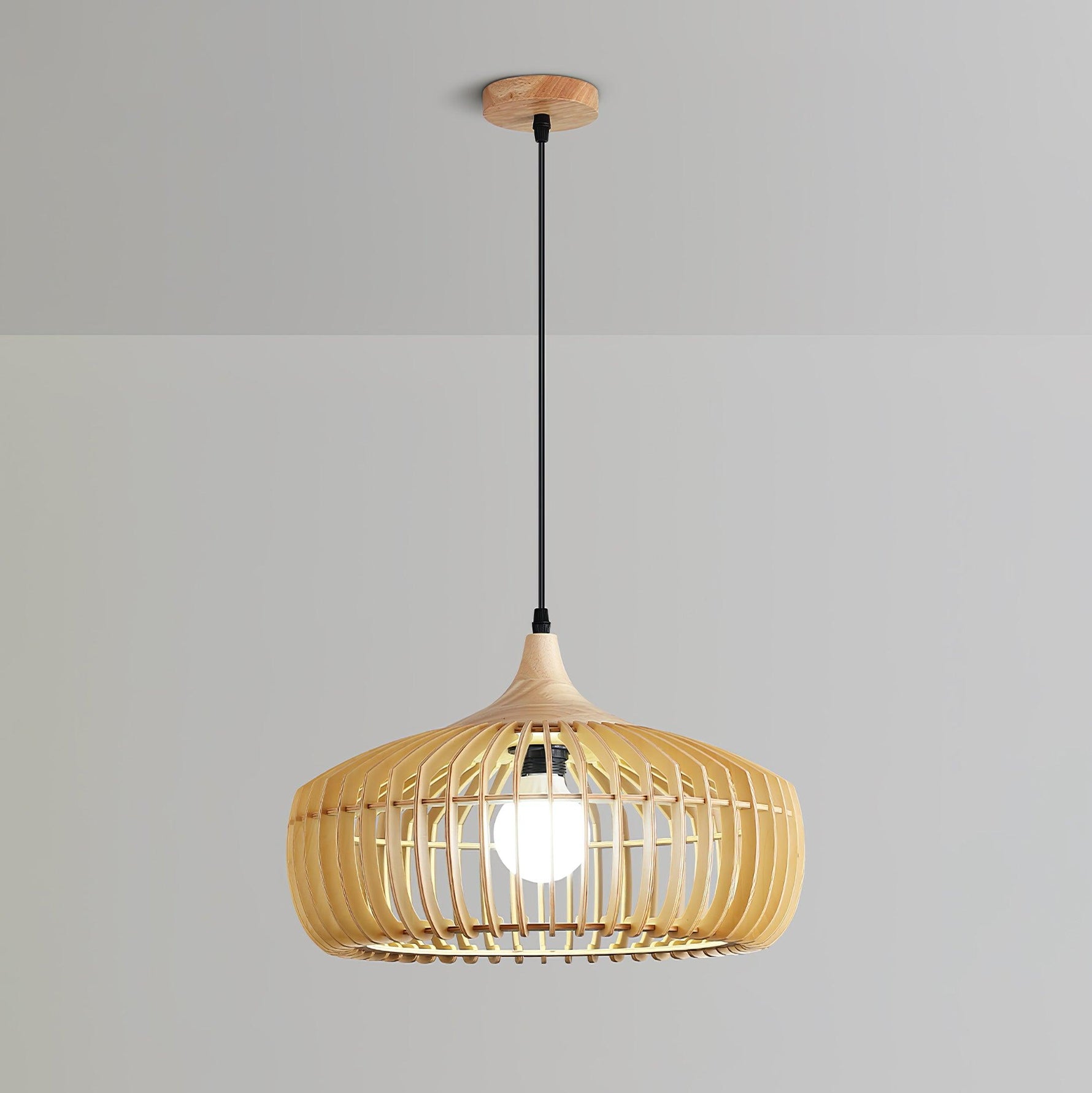 Lattice Nest Wooden Pendant Lamp - Lamp Outdoor