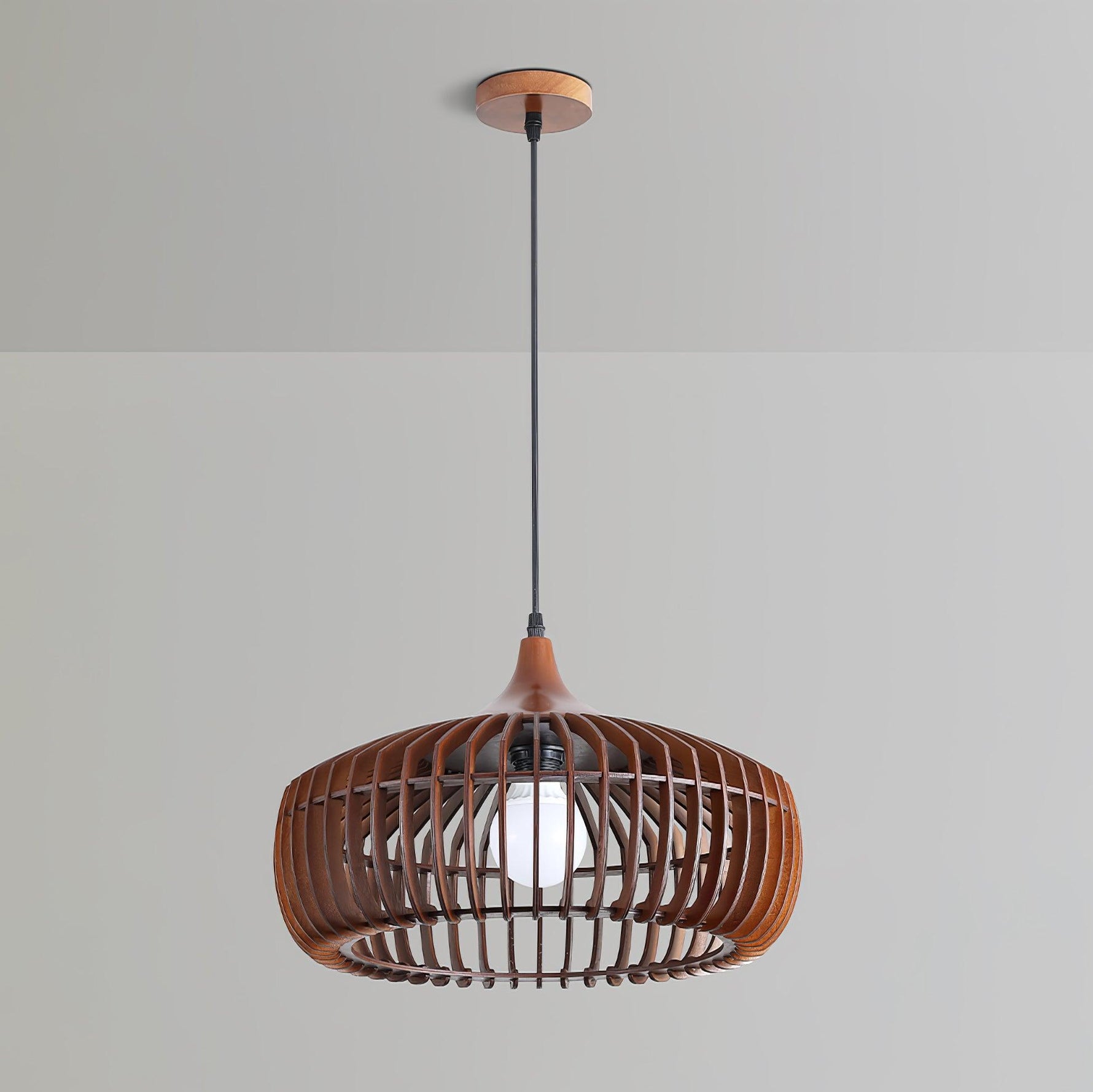 Lattice Nest Wooden Pendant Lamp - Lamp Outdoor