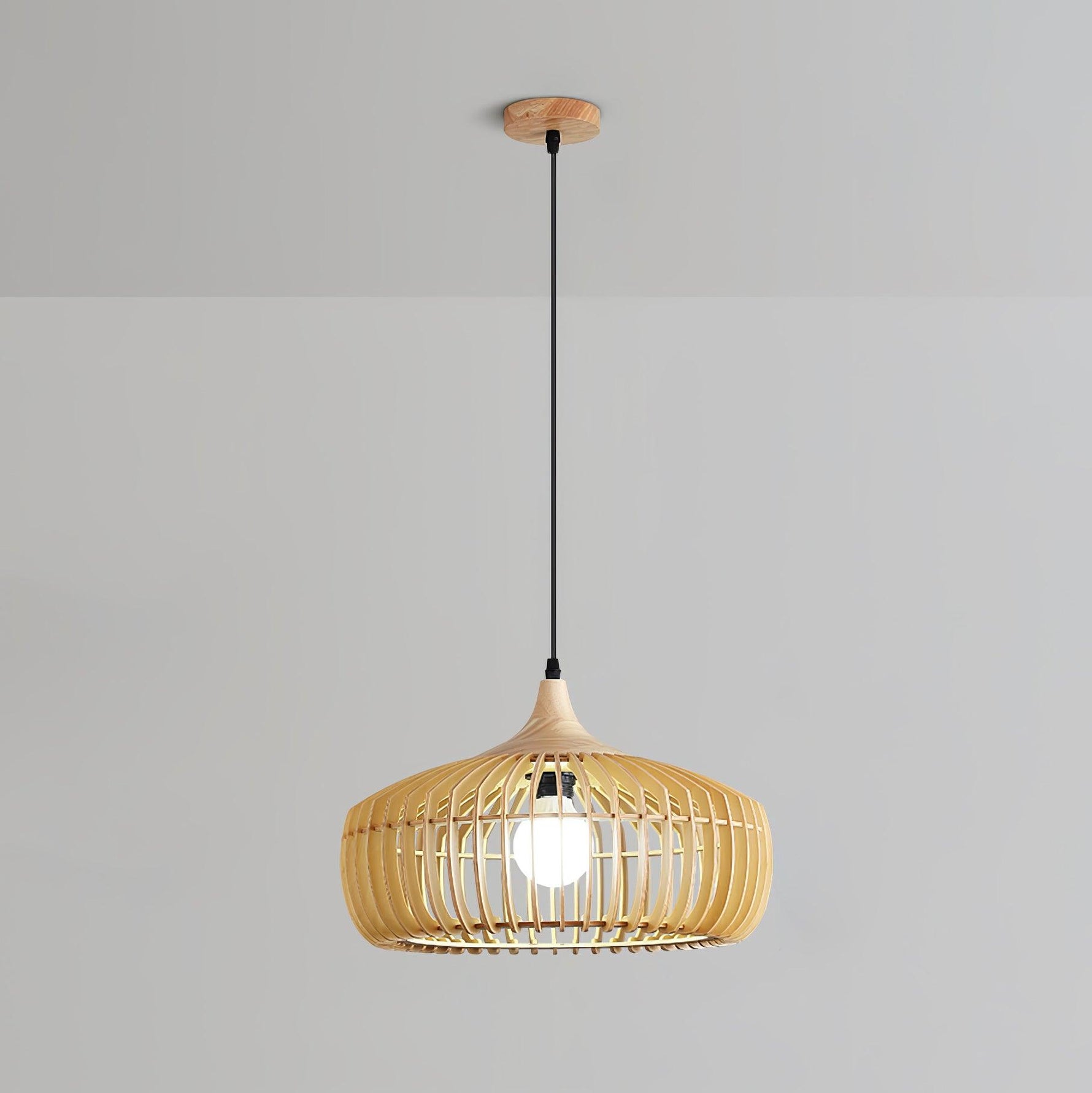 Lattice Nest Wooden Pendant Lamp - Lamp Outdoor