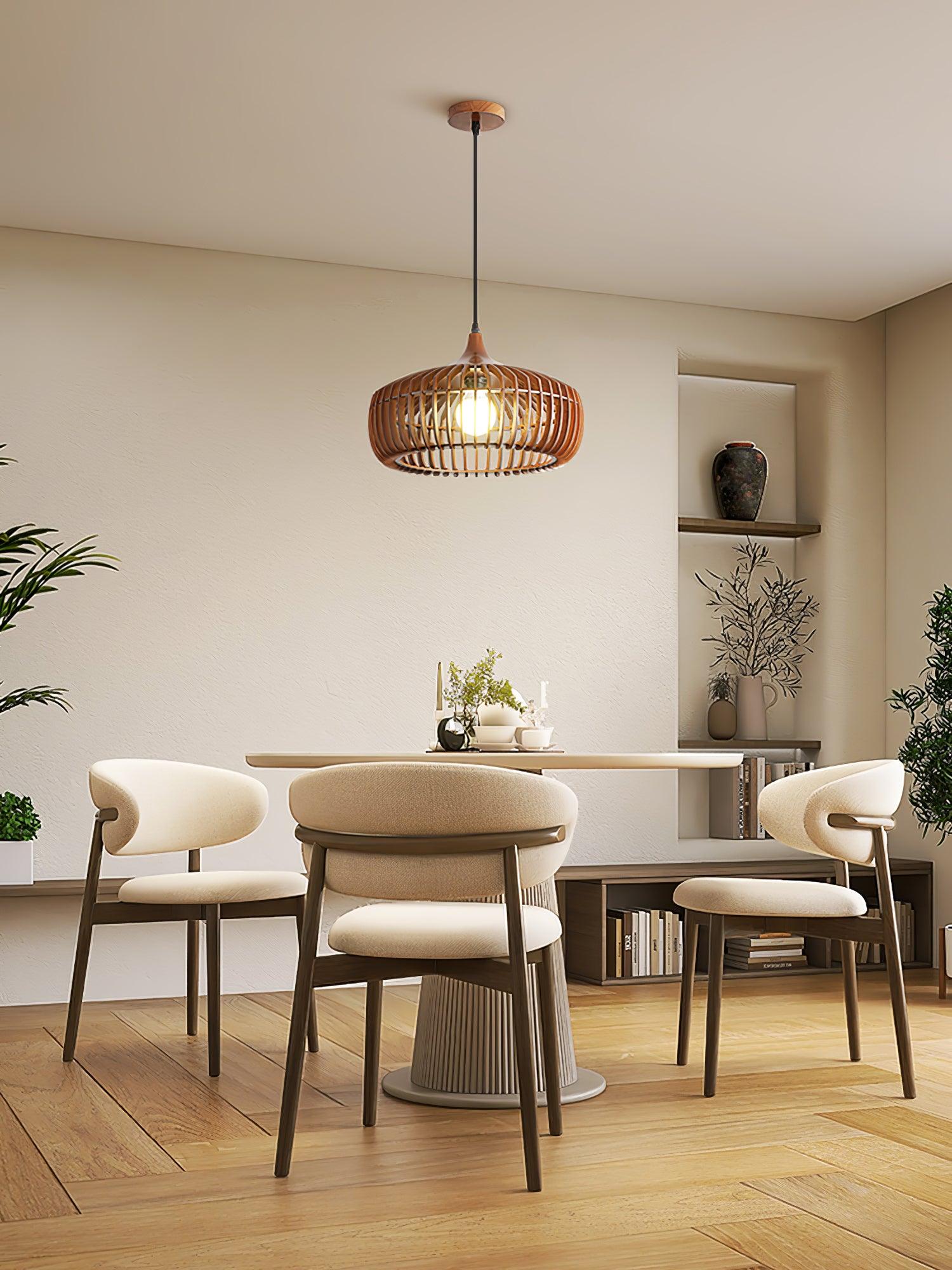 Lattice Nest Wooden Pendant Lamp - Lamp Outdoor