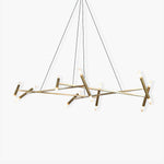 Astra Modern Brass Chandelier - Lamp Outdoor