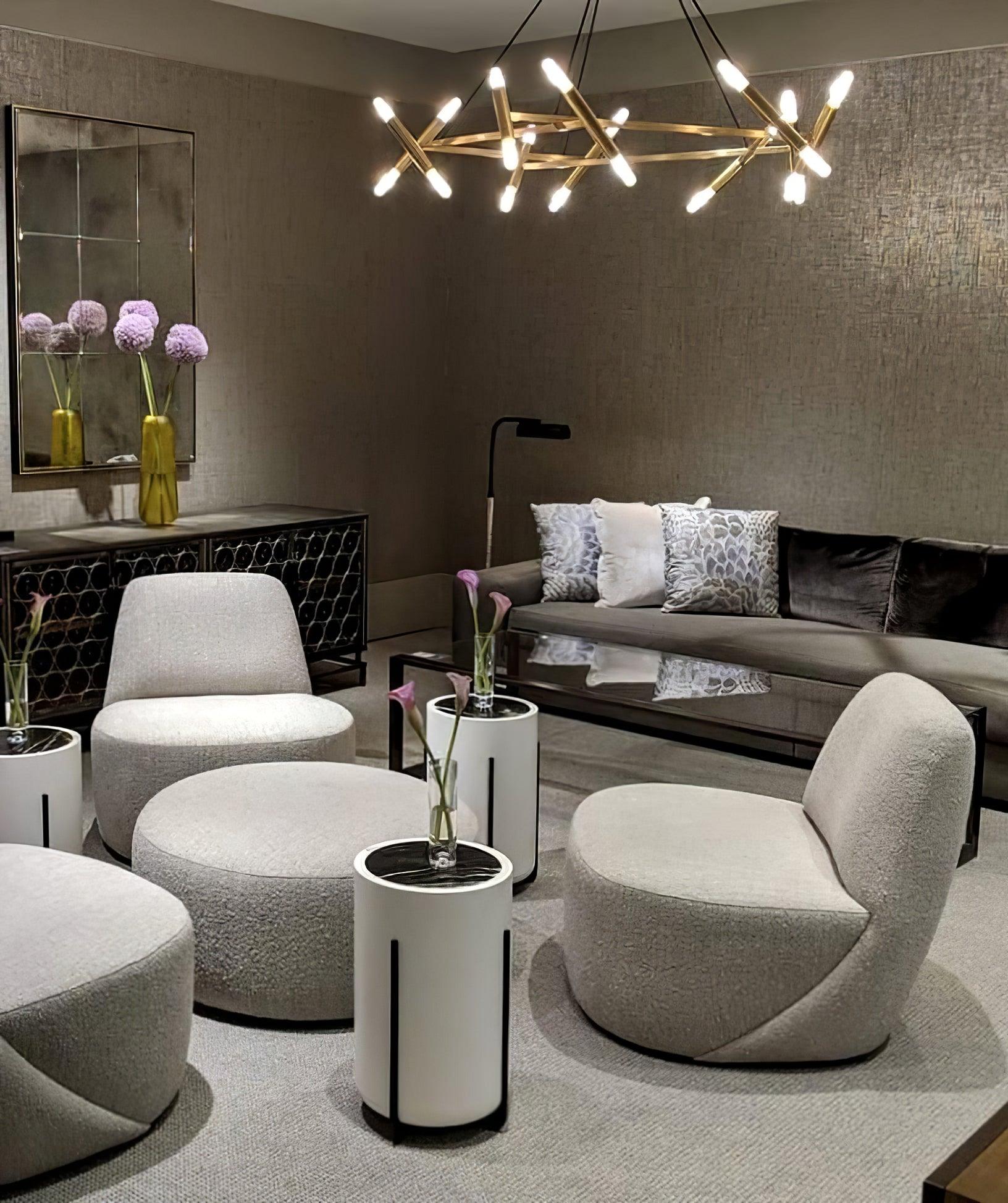 Astra Modern Brass Chandelier - Lamp Outdoor