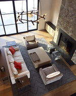 Astra Modern Brass Chandelier - Lamp Outdoor
