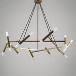 Astra Modern Brass Chandelier - Lamp Outdoor