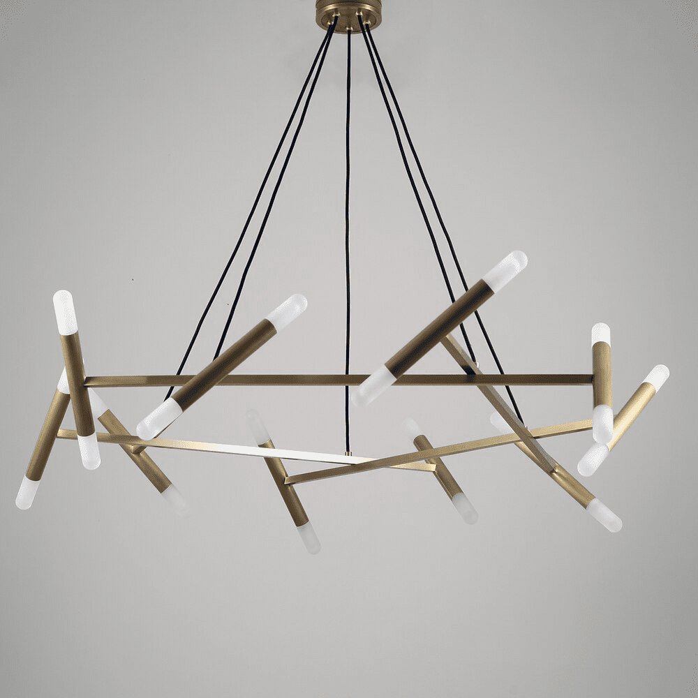 Astra Modern Brass Chandelier - Lamp Outdoor