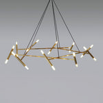 Astra Modern Brass Chandelier - Lamp Outdoor